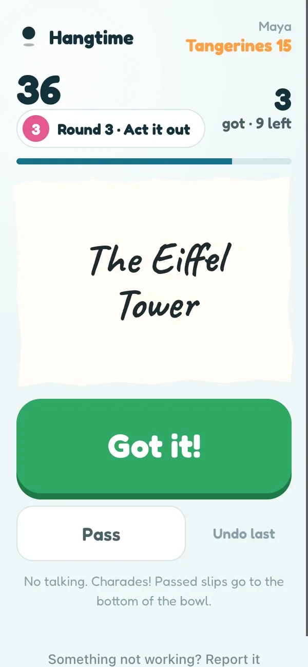 A phone showing a paper slip to describe